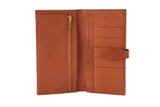 Pre-Owned Hermès Orange Porosus Crocodile Lisse Bearn Gusset Wallet