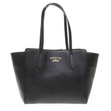 Gucci 354408 Black Swing Leather PM Tote Bag