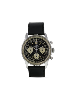 Breitling - 1970 pre-owned Navitimer 41mm - men - Leather/stainless steel - One Size - BLACK