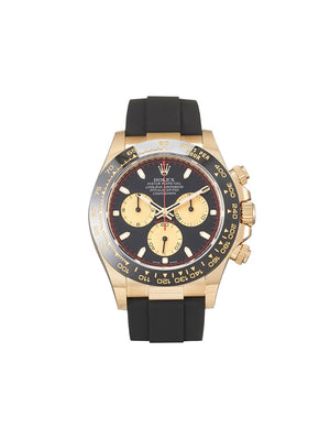 Rolex - unworn Cosmograph Daytona 40mm - men - Sapphire Glass/Rubber/Yellow Gold - One Size - BLACK