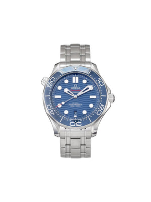 Omega - pre-owned Seamaster Diver Co-Axial Master Chronometer 42mm - men - Sapphire Glass/stainless steel - One Size - BLUE