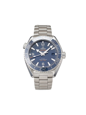 Omega - pre-owned Seamaster Planet Ocean Co-Axial Master Chronometer 43.5mm - men - Sapphire Glass/stainless steel - One Size - BLUE