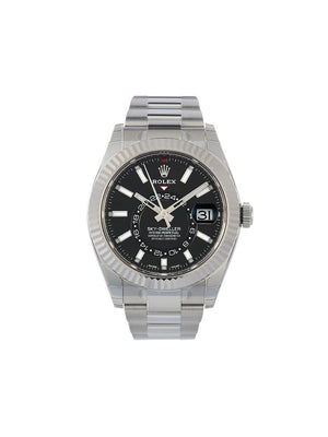 Rolex - unworn Sky-Dweller 42mm - men - Sapphire Glass/stainless steel/White Gold - One Size - BLACK