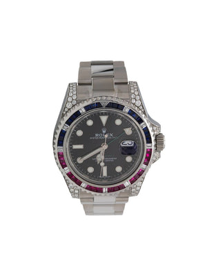 Rolex - pre-owned GMT-Master II 40mm - unisex - Steel/Sapphire - 40 - Oystersteel