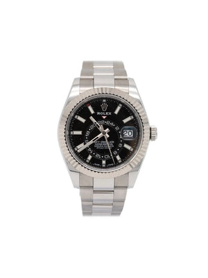 Rolex - pre-owned Sky Dweller 42mm - unisex - Steel/Sapphire/White Gold - 42 - SILVER