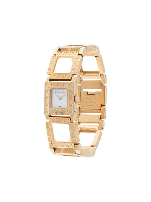 Christian Dior - pre-owned La Parisienne wrist watch - women - Gold Plated Brass - One Size - GOLD