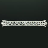 Art Deco Edwardian diamond bar brooch