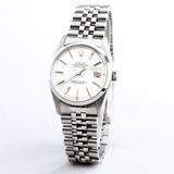 Pre Owned Mens Rolex Stainless Steel Datejust with a White Dial 16000