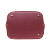 Hermes Rouge H Togo Leather / Rouge Duchesse Swift Leather Picotin Lock 31cm (R