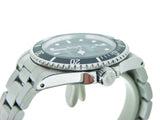 PRE OWNED MENS ROLEX STAINLESS STEEL SUBMARINER WITH A BLACK DIAL 14060