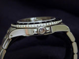 PRE OWNED MENS ROLEX STAINLESS STEEL GMT-MASTER WITH A BLACK DIAL 16700