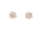 Diamond rosette earrings