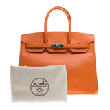 Hermes Orange Epsom Leather Birkin 35cm (Q Stamp)