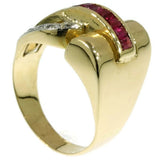 Rubies & Diamonds Retro ring