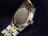 PRE OWNED MENS ROLEX TWO-TONE OYSTERQUARTZ DATEJUST SILVER 17013