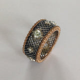 Dalben Diamond Gold Openwork Band Ring