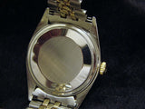 Pre Owned Mens Rolex Two-Tone Datejust with a Black Dial 1601