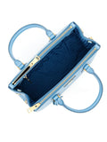 Prada Saffiano Lux Galleria 28Cm Sea Blue Leather Bag