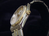 PRE OWNED MENS ROLEX TWO-TONE OYSTERQUARTZ DATEJUST SILVER 17013