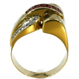 Rubies & Diamonds Retro ring