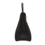 Hermes Black Clemence Leather Kelly 32cm (T Stamp)