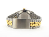 Pre Owned Mens Rolex Two-Tone Datejust with a Black Dial 1601