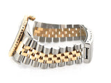 Pre Owned Mens Rolex Two-Tone Datejust with a Black Dial 16263