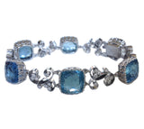 Dalben Aquamarine Diamond Gold Bracelet