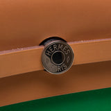 Hermes Green Canvas Herbag Zip 39cm (R Stamp)
