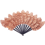 LUXURY APRICOT PALMETTE HAND-FAN BY DUVELLEROY