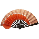 LUXURY APRICOT PETAL HAND-FAN BY DUVELLEROY
