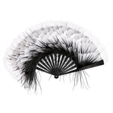 LUXURY WHITE POP-UP HAND-FAN BY DUVELLEROY