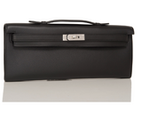 Hermes Black Swift Kelly Cut Palladium Hardware