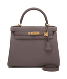 Hermes Etain Togo Kelly 28cm Gold Hardware