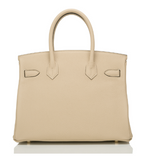 Hermes Trench Togo Birkin 30cm Gold Hardware