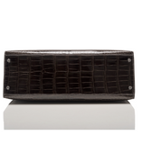 Hermes Graphite Shiny Niloticus Crocodile Kelly Sellier 35cm