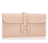 Hermes Argile Swift Jige Elan Clutch 29cm