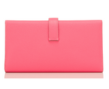 Hermes Rose Azalea Epsom Bearn Wallet