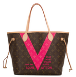 Louis Vuitton Grenade Pink Monogram V Neverfull MM
