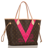 Louis Vuitton Grenade Pink Monogram V Neverfull MM