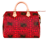 Louis Vuitton Monogram Red Kusama Town Speedy 30