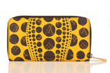 Louis Vuitton Monogram Yayoi Kusama Pumpkin Dots Yellow Zippy Wallet