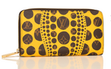 Louis Vuitton Monogram Yayoi Kusama Pumpkin Dots Yellow Zippy Wallet