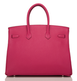 Hermes Tosca Fjord Birkin 35cm Palladium Hardware
