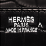 Hermes Black Matte Porosus Crocodile Birkin 40cm Palladium Hardware