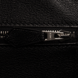 Hermes Black Matte Porosus Crocodile Birkin 40cm Palladium Hardware