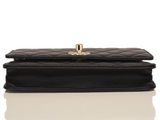 Chanel Black Quilted Lambskin Trendy CC Wallet On Chain (WOC)