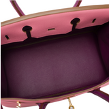 Hermes SO Bi-color Rose Confetti and Anemone Epsom Birkin 35cm Gold Hardware