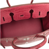 Hermes Bois De Rose Matte Alligator Birkin 35cm Palladium Hardware