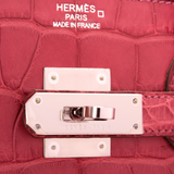 Hermes Bois De Rose Matte Alligator Birkin 35cm Palladium Hardware
